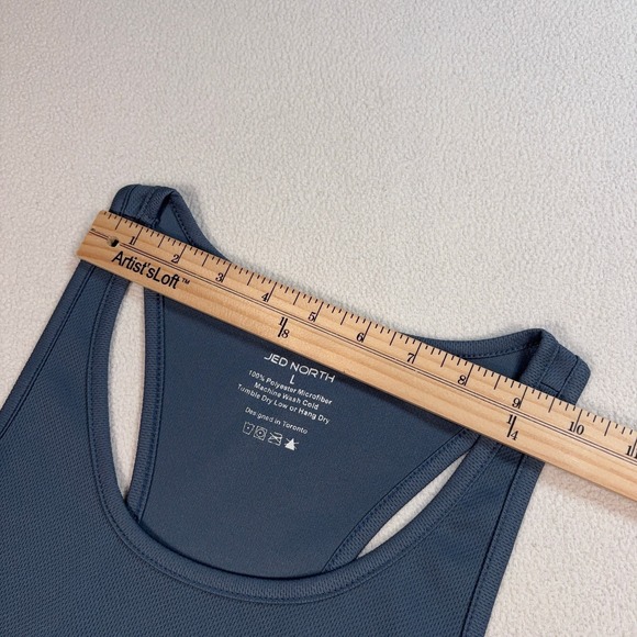 Jed North Tank Top Men's L Blue Stretch Gym Bodybuilding Stringer Training - Picture 11 of 12